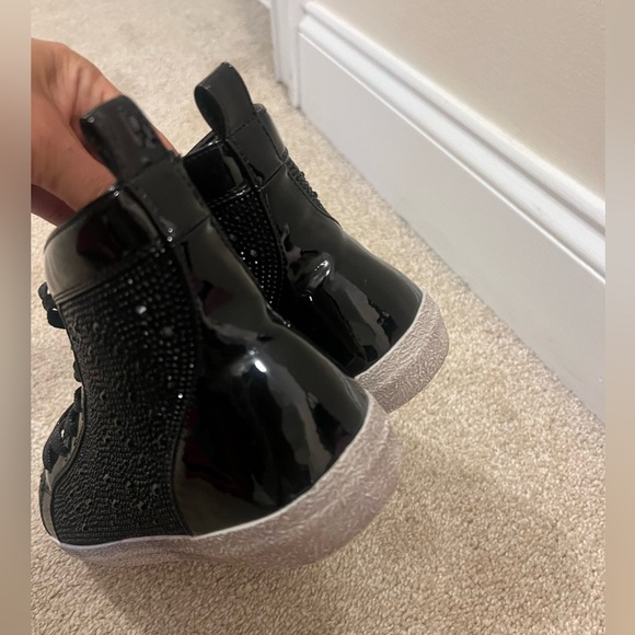 Ninety Union Foxy High Top Athletic Fashion Sneaker with Rhinestones - Picture 3 of 6